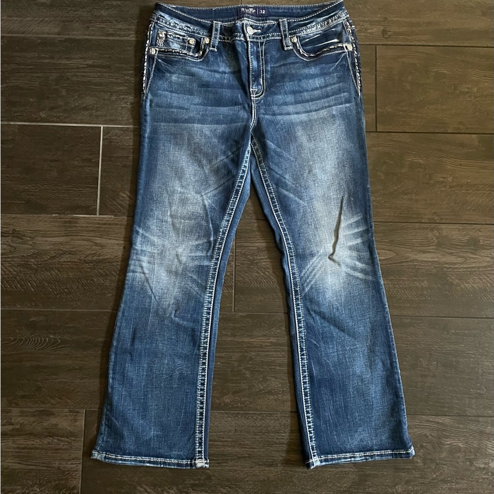 Miss Me Dark Blue Boot Cut Jeans
